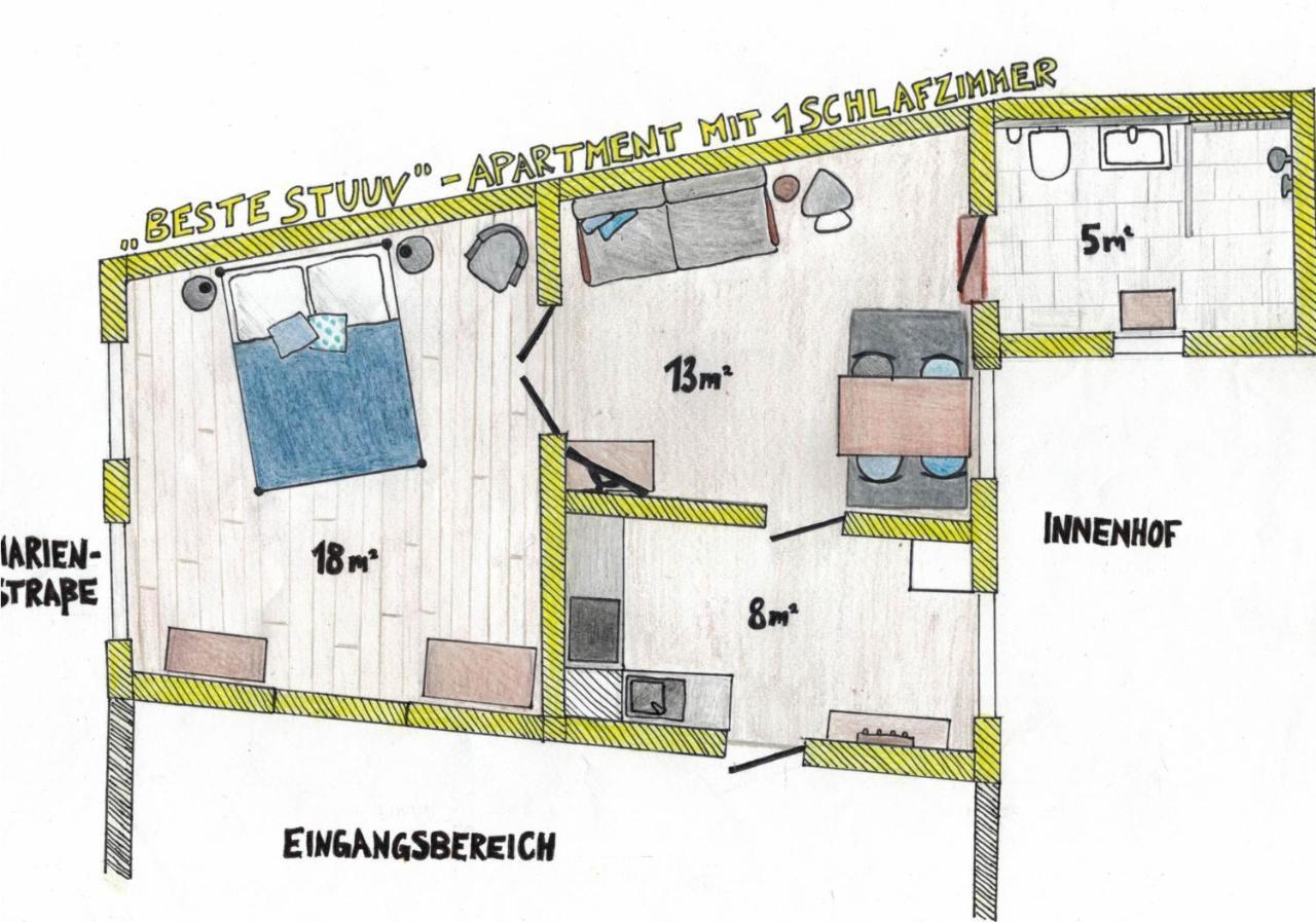 Das Gelbe Haus - Drei Besondere Ferienwohnungen Flensburgo Esterno foto